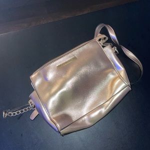 Steve Madden Metallic Rose Gold Crossbody Bag